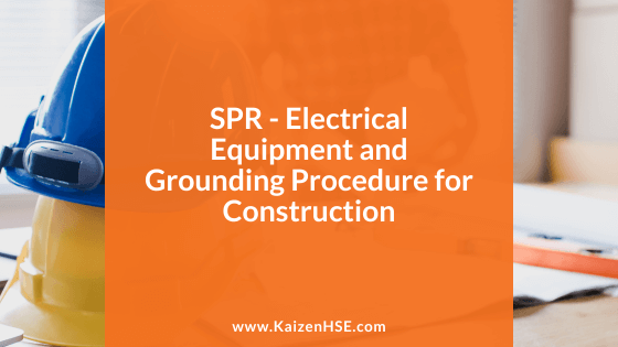 Electrical Equipment & Grounding Safety Procedure Template