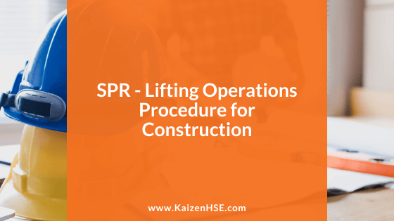Lifting Operations Procedure Template