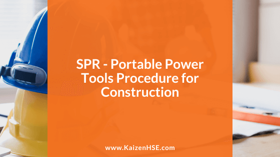 Portable Power Tools Procedure Template