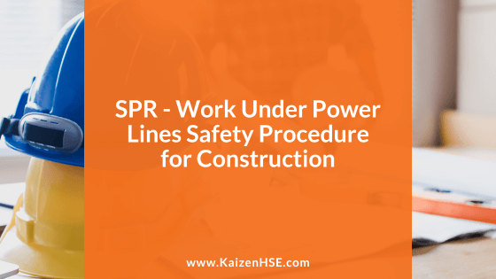 Work Under Power Lines Procedure Template